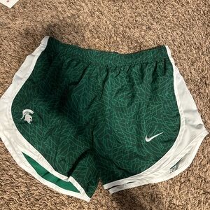Michigan state Nike shorts size large